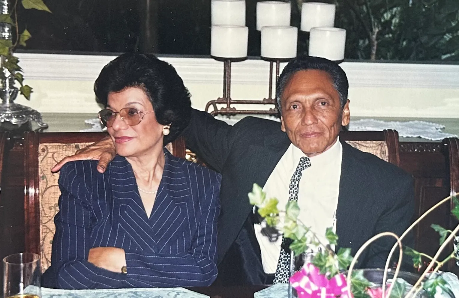 El Ing. René Narváez junto a la arquitecta Ana Cristina Hinds